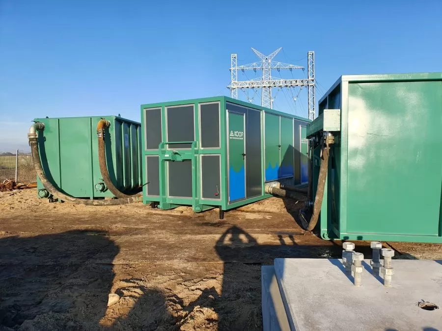 Wiederversickerung Herinfiltratie ontijzeringsinstallatie van Koop Wasserbau Koop Bronbemaling